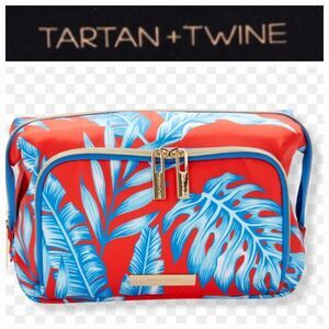 Tartan & Twine Tropical Vibe Double Zip Cosmetic Bag